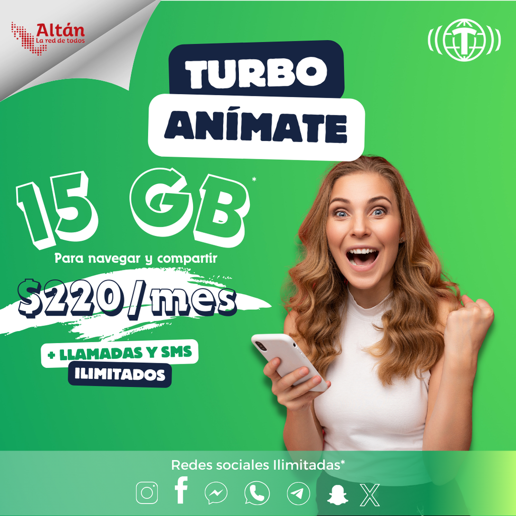 Activación Turbo Anímate 15GB