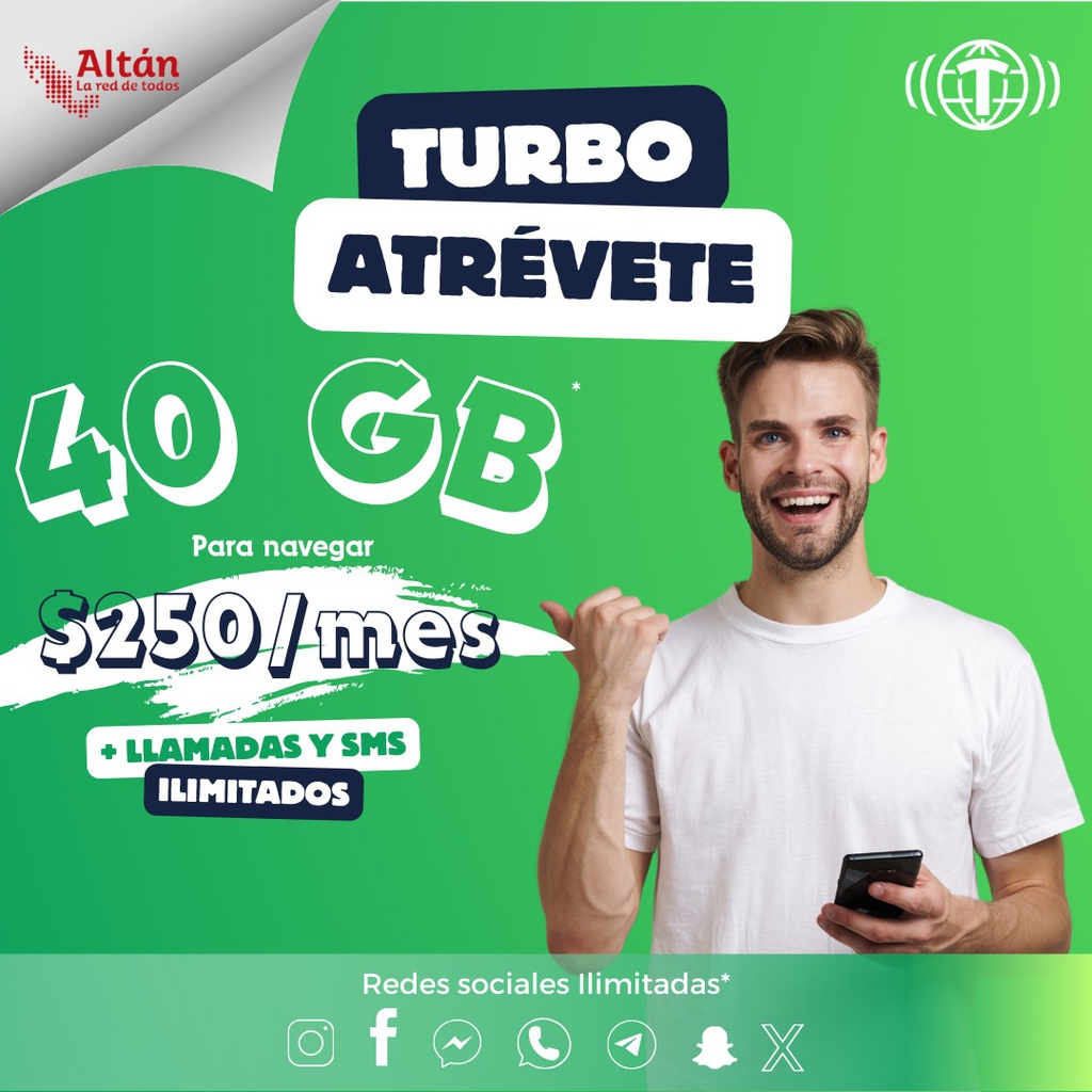Activación Turbo Atrévete 40GB