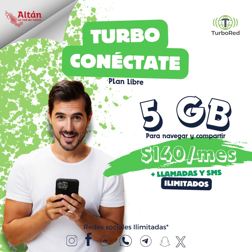 Activación Turbo Conéctate 5GB Libre