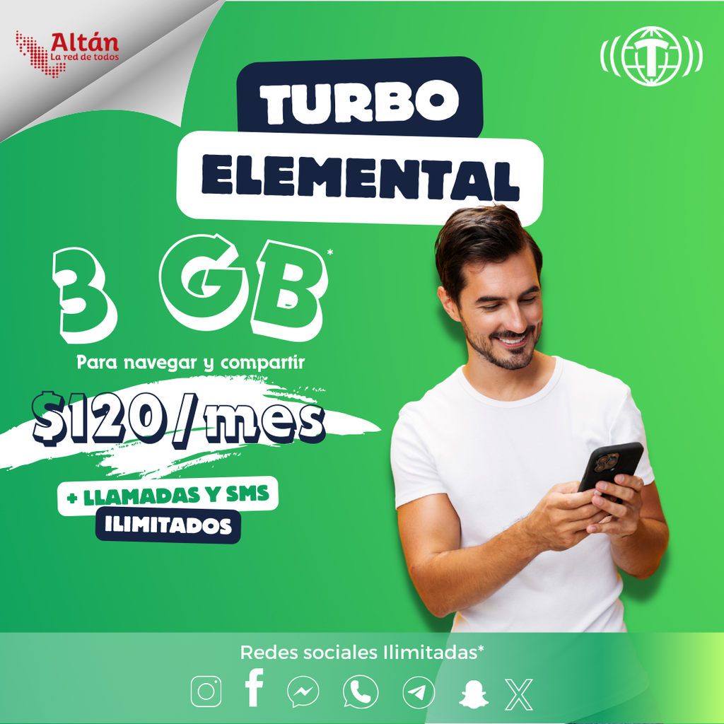 Turbo Elemental 3GB ACTIVACION