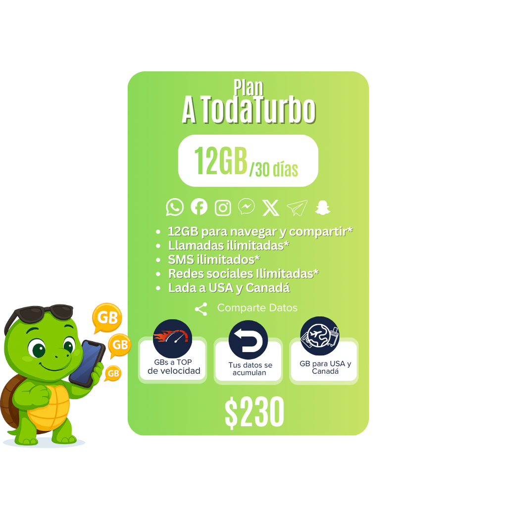 Activación Plan Libre A Toda Turbo (e-SIM)