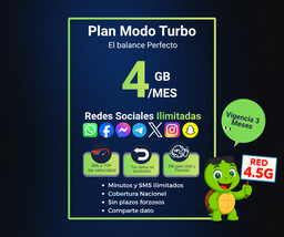 Activación Plan Trimestral Modo Turbo  (e-SIM)