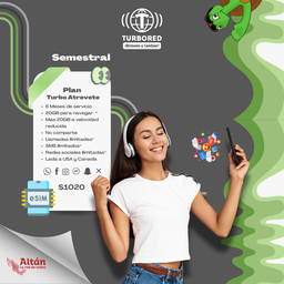 Activación Plan Semestral Turbo Atrévete (e-SIM)