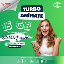 [ACTNEWAN] Turbo Anímate 15GB Activación