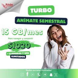 [PROMOSEANI] Turbo Anímate Semestral 15GB