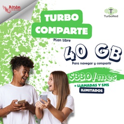 [ACTNEWCOMP] Activación Turbo Comparte 40GB Libre