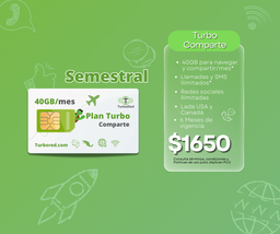 [PROMOSECOM] Turbo Comparte Semestral 40GB