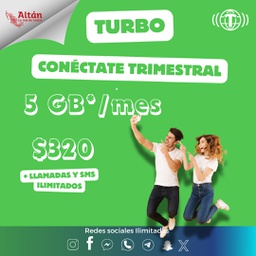 [PROMOTRI] Activación Turbo Conéctate Trimestral 5GB
