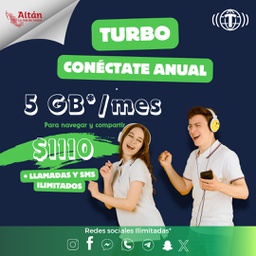 [PROMONEWANUAL] Turbo Conéctate Anual 5 GB
