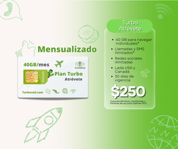 Activación Turbo Atrévete 40GB libre